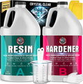 Epoxy Resin - Ultra-Gloss 1 Gallon Kit, Crystal Clear, Self-Leveling, UV & Impact Resistant Resin Kit for Art, Jewelry, Tables & Countertops, Easy 1:1 Mix, DIY Crafts