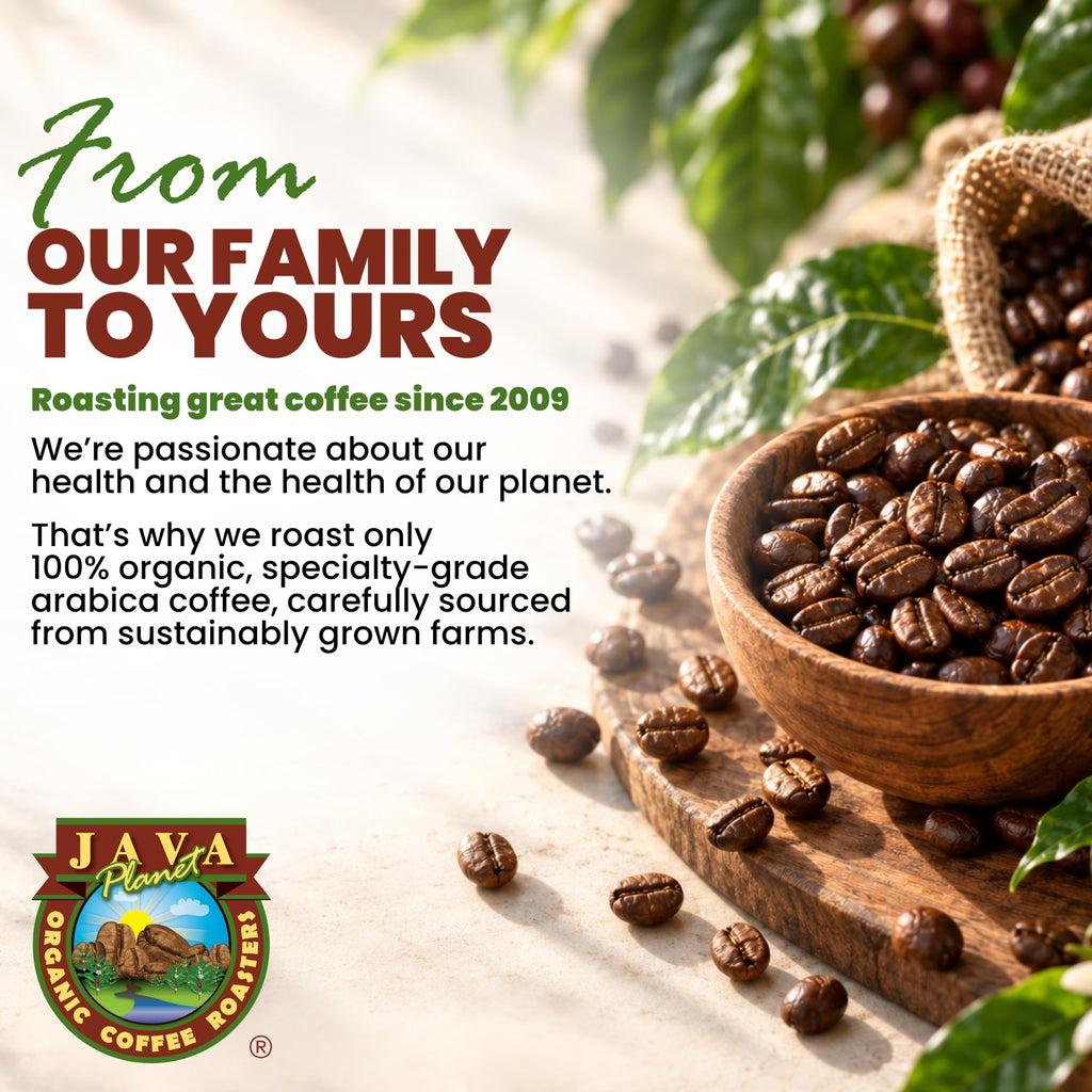Java Planet Low Acid Organic Espresso Whole Bean Coffee 16oz