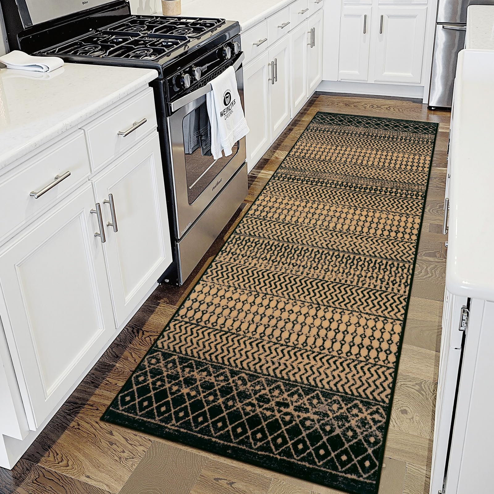Moroccan Washable Rugs, 2x3 Light Grey Rug Non-Slip Small Distressed Entryway Rugs, Soft Low-Pile Bedroom Rug Indoor Doormat Carpet for Entryway Kitchen Bathroom