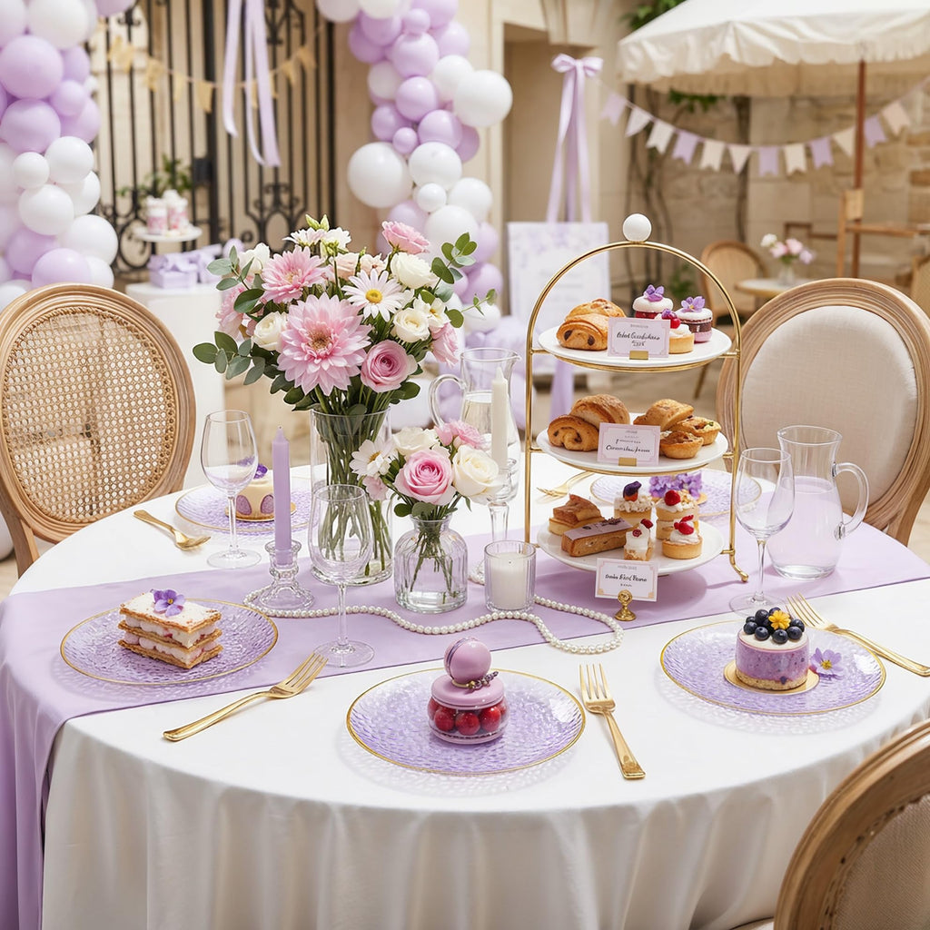 DaYammi 240Pcs Gold Plastic Plates Including 120Pcs Dessert Plates and 120Pcs Cake Forks,Hammered Party Plate,Clear Gold Appetizer plates Heavy duty Disposable Plastic Plate for Party Wedding Birthday