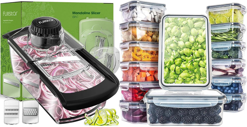 fullstar Mandoline And 28 Pack Food Container
