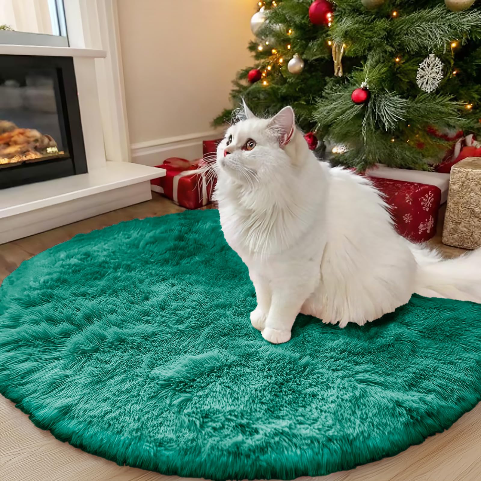 OLANLY Area Rugs for Living Room Bedroom, Machine Washable 4x5.9 ft Soft Fluffy Shaggy Bedside Rug, Indoor Floor Carpet for Kids Girls and Boys, Dorms, Nursery Rooms, Home Decor Aesthetic, Grey