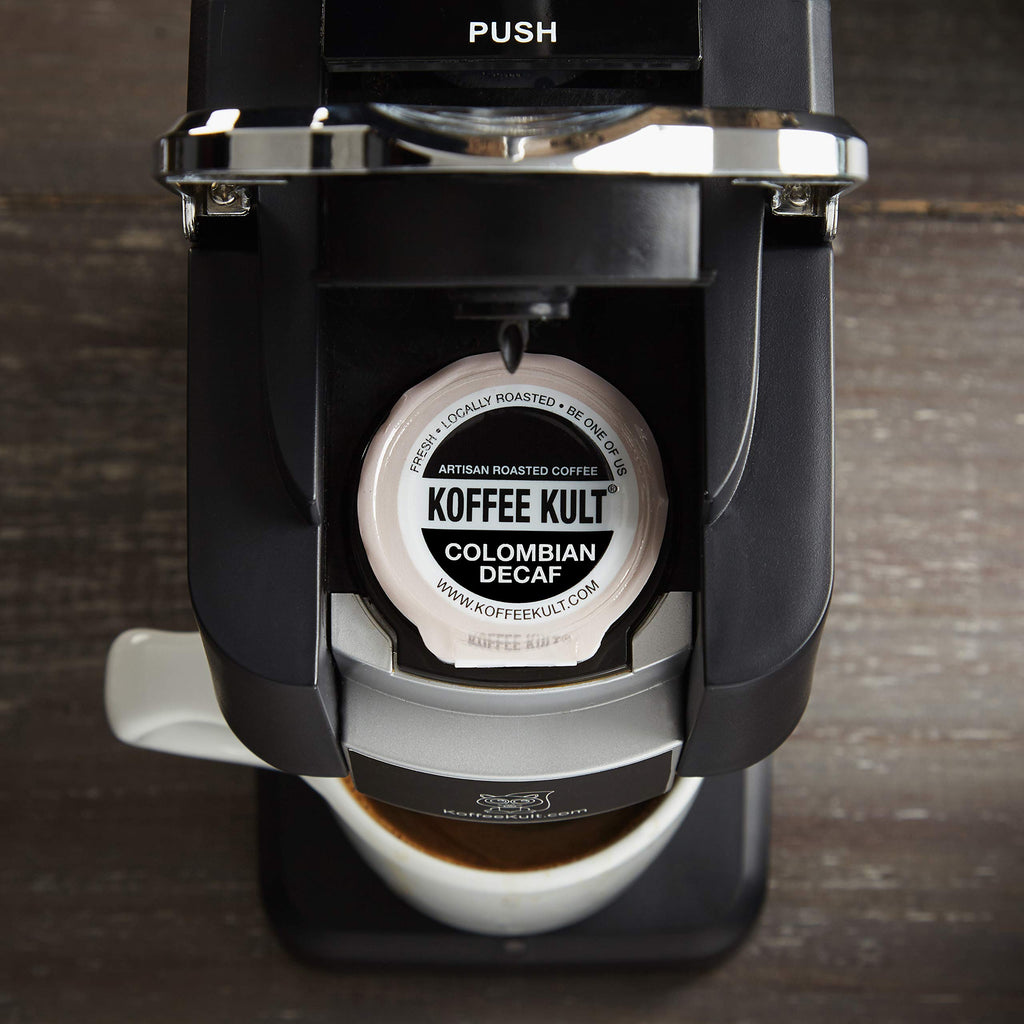 Koffee Kult Premium Dark Roast Coffee Single Serve coffee cups in pods for K-Cup 12 count