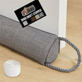 GORILLA GRIP Door Draft Stopper for Bottom of Doors, Sweep Weather Stripping Seal Noise, Cold Air Blocker, Soundproofing, Warmth Sealer, Easy Install Gap Filler, Home Essentials, 32 Inch, Gray