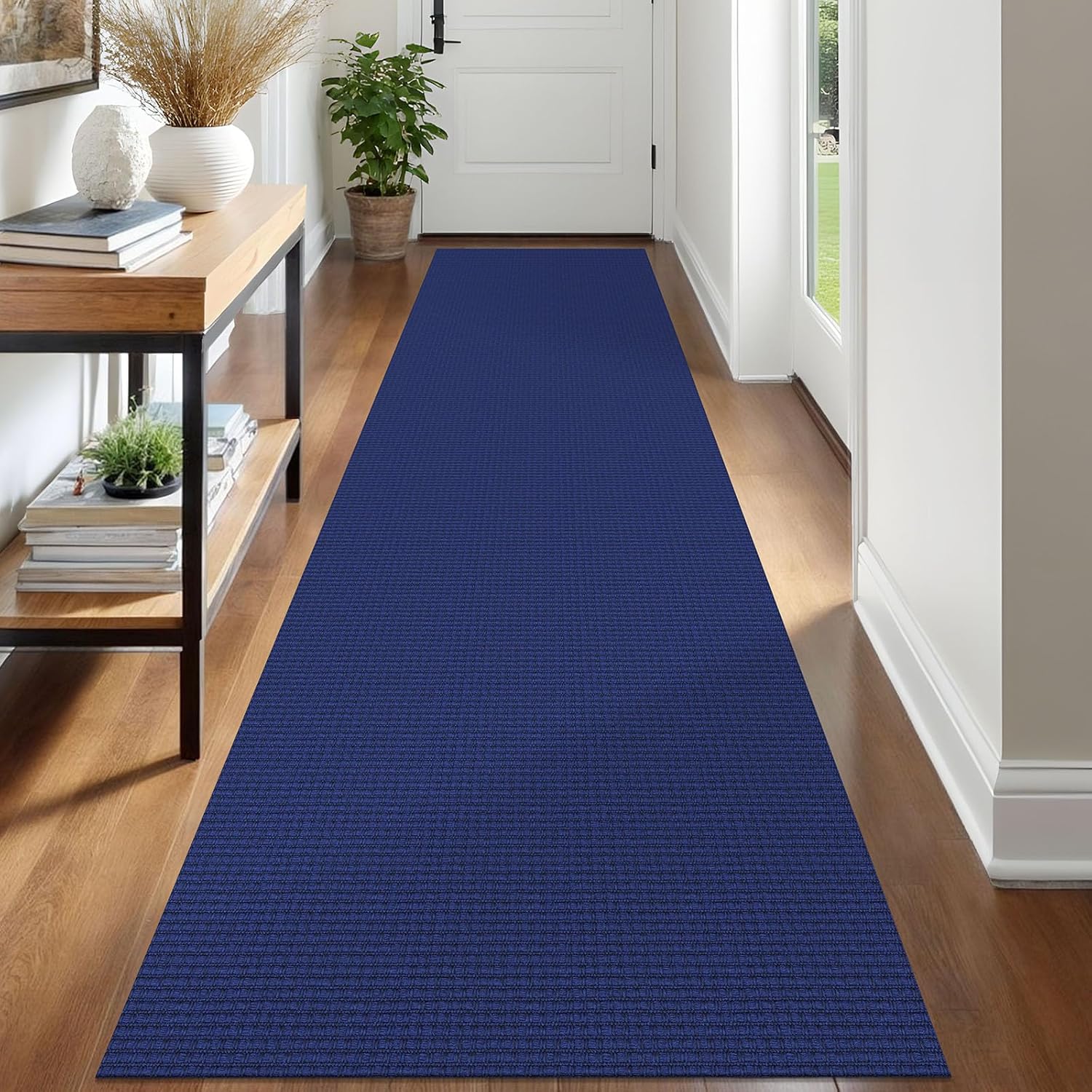 IOHOUZE Small Area Rug 2x3 Washable Woven Rugs for Entryway Non Slip Rubber Backed Kitchen Rugs Indoor Outdoor Doormat Throw Rug Floor Carpet for Entrance Front Door, Orange/Tan/Brown