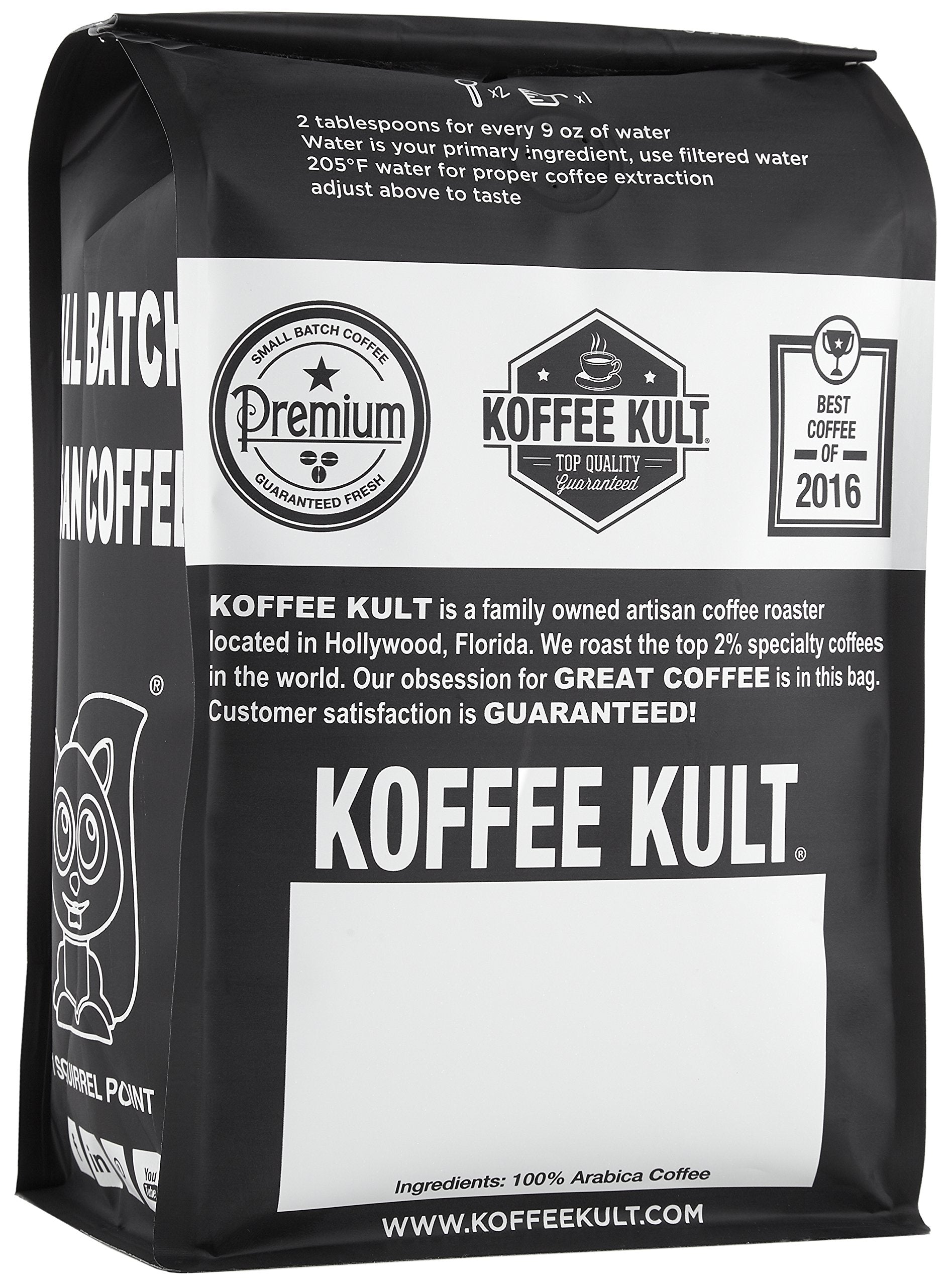 Koffee Kult Koffee Kult Medium Roast Smooth and Flavorful Ground Coffee - Perfect for a Relaxing Cup Anytime (Medium Roast, 32oz)