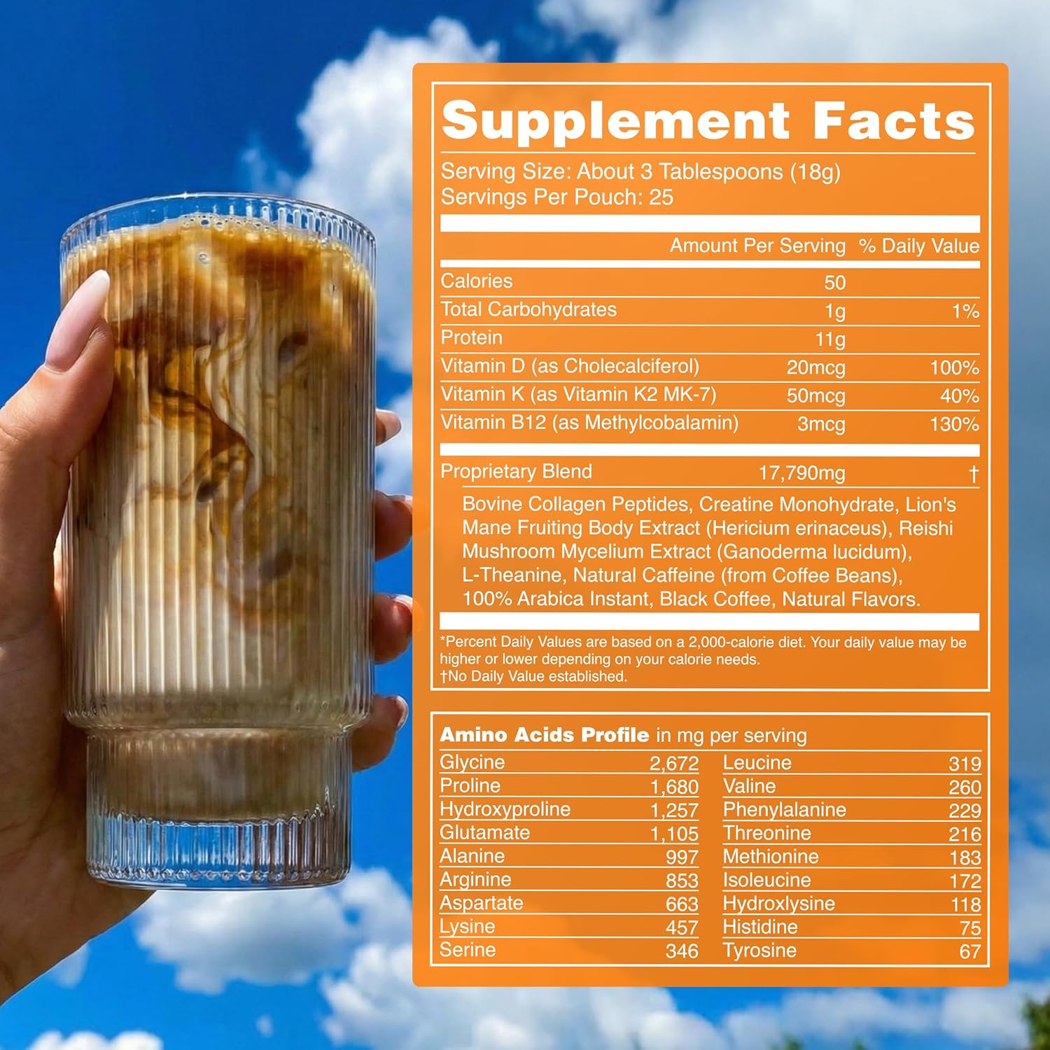 Moment High Protein Mushroom Coffee with Creatine – Zero Sugar, Low Acidity Instant Protein Coffee Powder with Lion’s Mane, Reishi & L-Theanine for Energy, Focus & Mental Clarity-25 Servings
