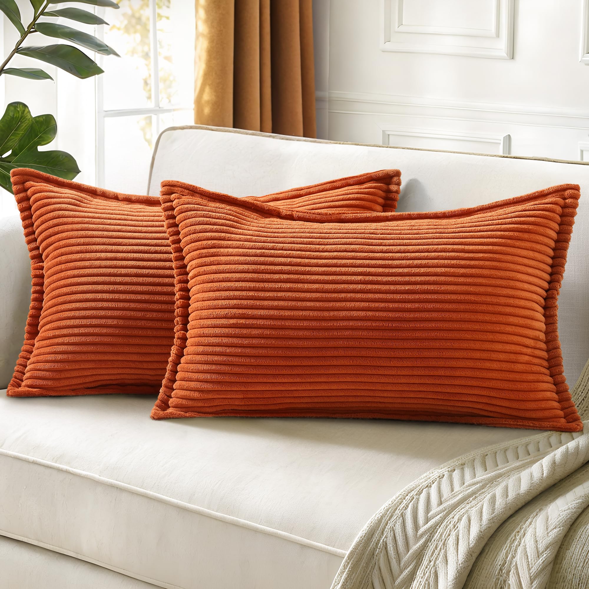 Cream White Throw Pillow Covers