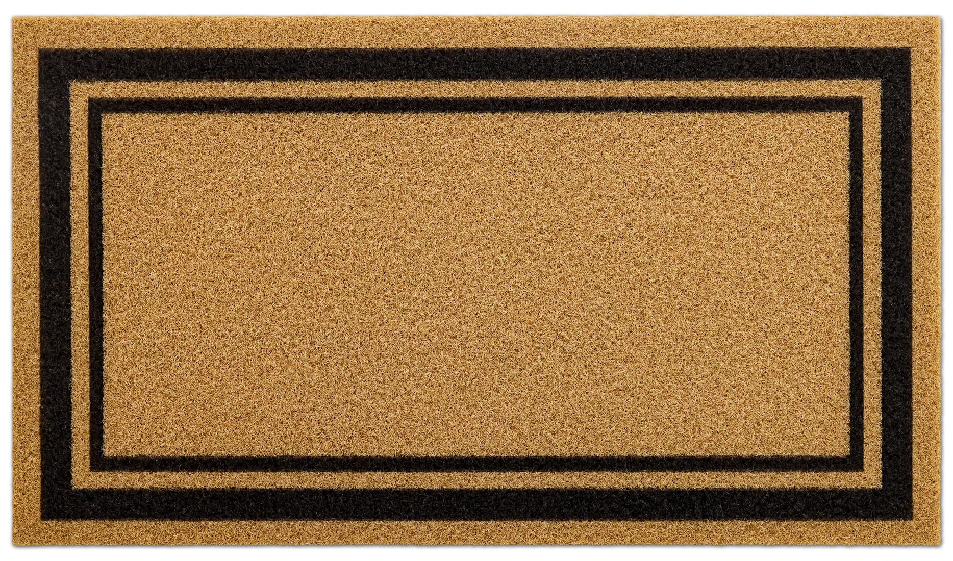 OLANLY Front Door Mat, Low Profile Doormat, Stain and Fade Resistant, Easy to Clean, for Indoor and Outdoor Entrances, Patio Porch or Entryway, Brown (30x17 Inch, Home Sweet Home)