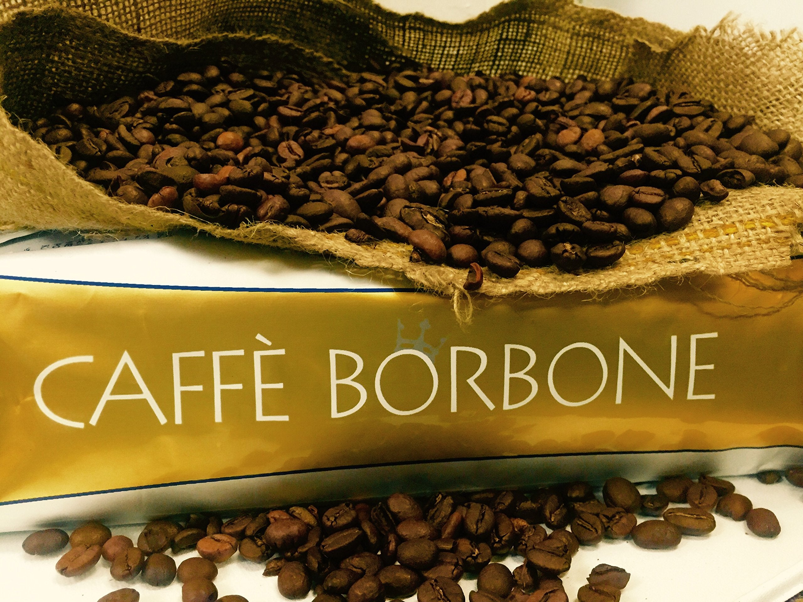 Caffè Borbone Whole Bean Coffee, Medium-Dark Roast DEK Blend, Decaffeinated Italian Coffee, 2.2 lb Bag (Pack of 2)