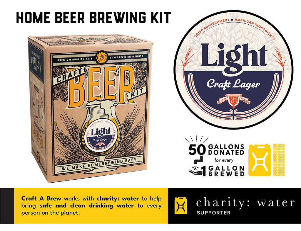 Craft A Brew - American Pale Ale - Beer Making Kit - Make Your Own Craft Beer - Complete Equipment and Supplies - Starter Home Brewing Kit - 1 Gallon