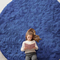 OLANLY Area Rugs for Living Room Bedroom, Machine Washable 4x5.9 ft Soft Fluffy Shaggy Bedside Rug, Indoor Floor Carpet for Kids Girls and Boys, Dorms, Nursery Rooms, Home Decor Aesthetic, Grey