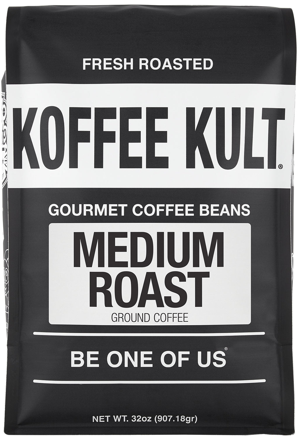 Koffee Kult Koffee Kult Medium Roast Smooth and Flavorful Ground Coffee - Perfect for a Relaxing Cup Anytime (Medium Roast, 32oz)