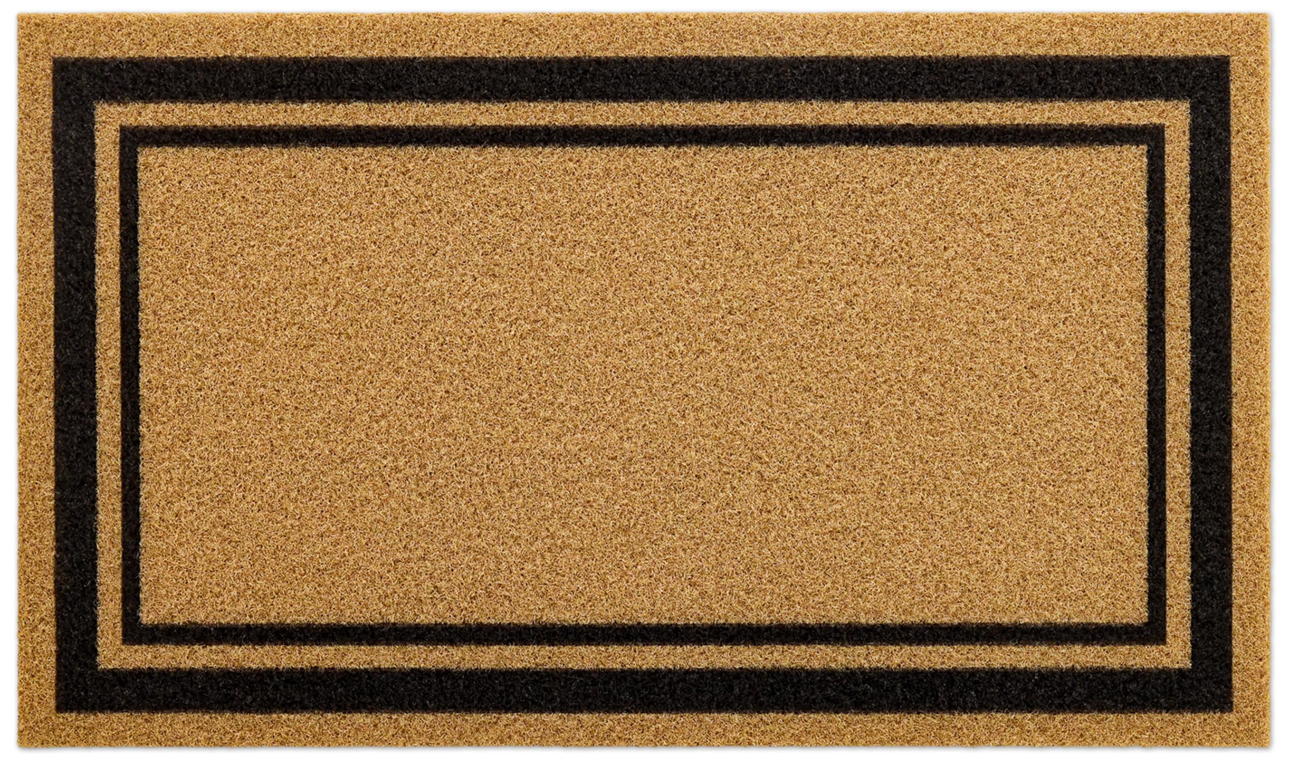 OLANLY Front Door Mat, Low Profile Doormat, Stain and Fade Resistant, Easy to Clean, for Indoor and Outdoor Entrances, Patio Porch or Entryway, Brown (30x17 Inch, Home Sweet Home)