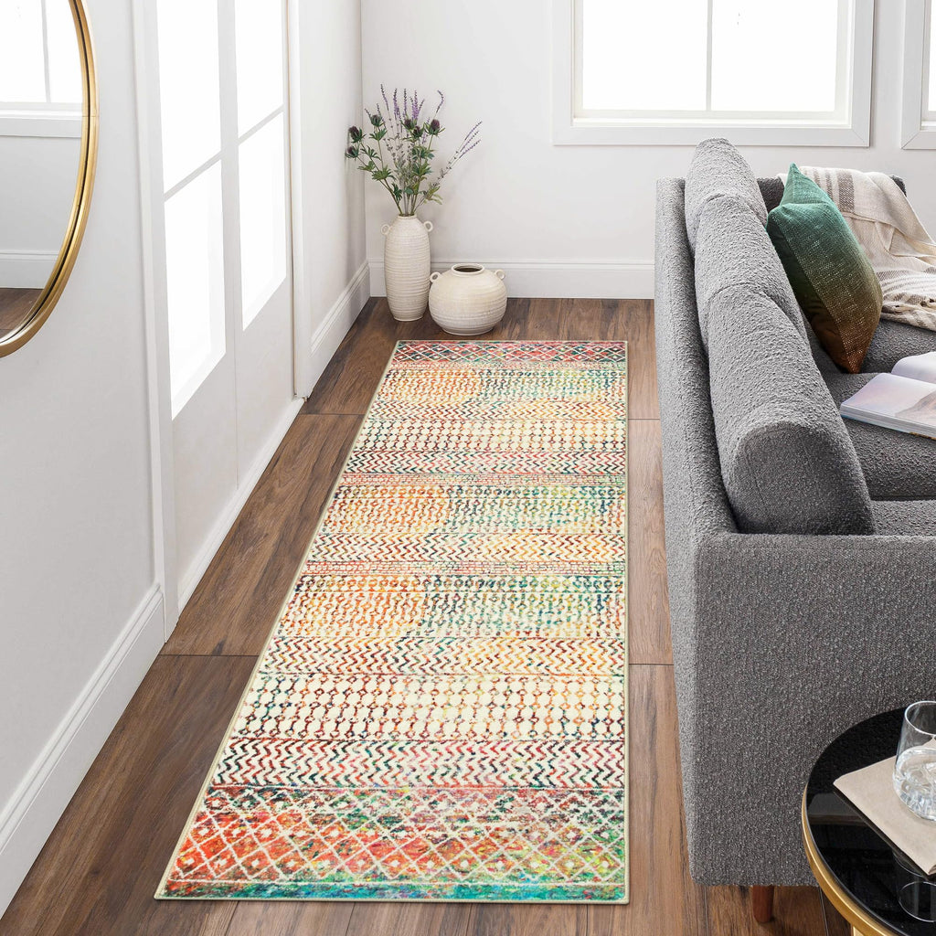 Moroccan Washable Rugs, 2x3 Light Grey Rug Non-Slip Small Distressed Entryway Rugs, Soft Low-Pile Bedroom Rug Indoor Doormat Carpet for Entryway Kitchen Bathroom