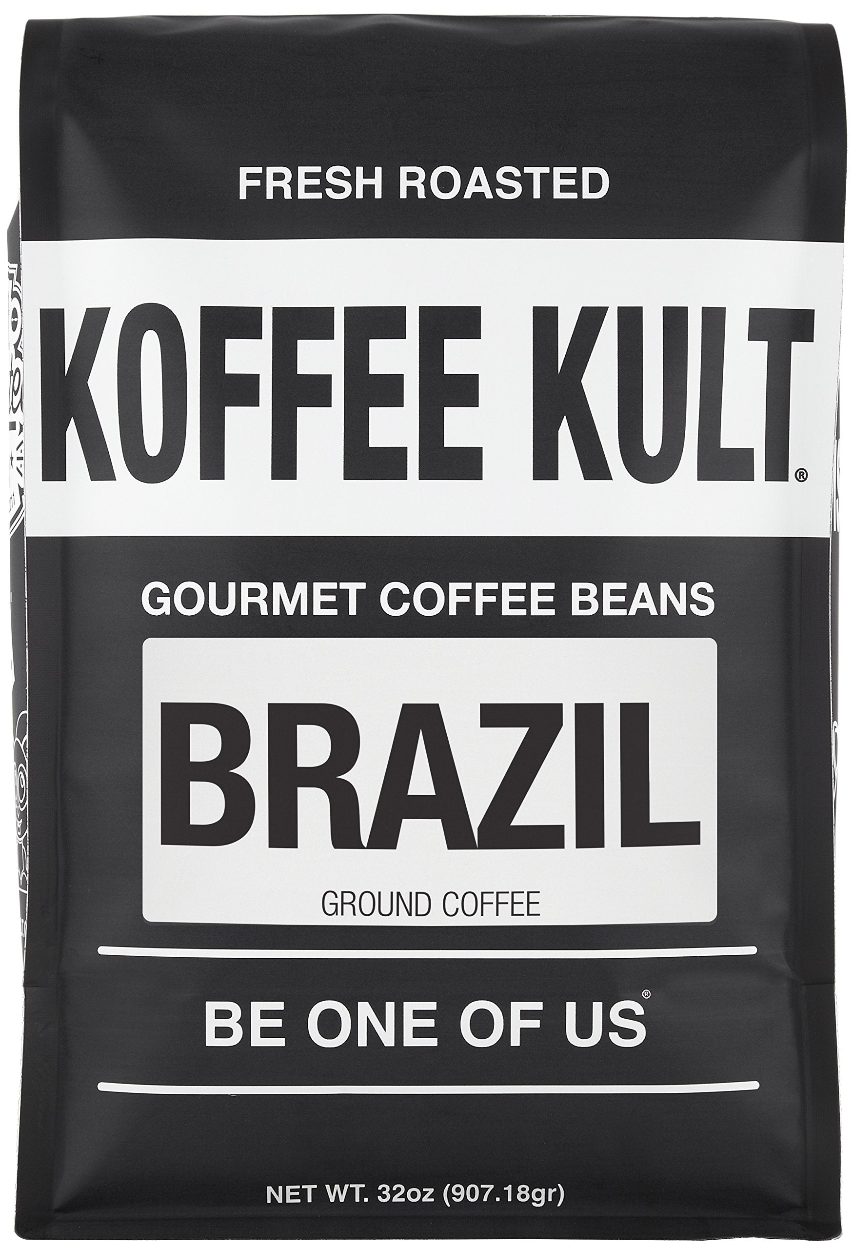 Koffee Kult Koffee Kult Medium Roast Smooth and Flavorful Ground Coffee - Perfect for a Relaxing Cup Anytime (Medium Roast, 32oz)