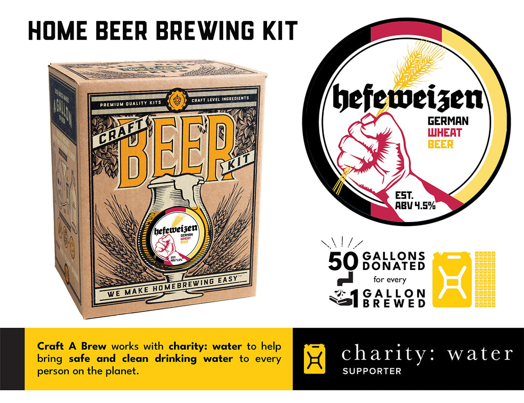 Craft A Brew - American Pale Ale - Beer Making Kit - Make Your Own Craft Beer - Complete Equipment and Supplies - Starter Home Brewing Kit - 1 Gallon