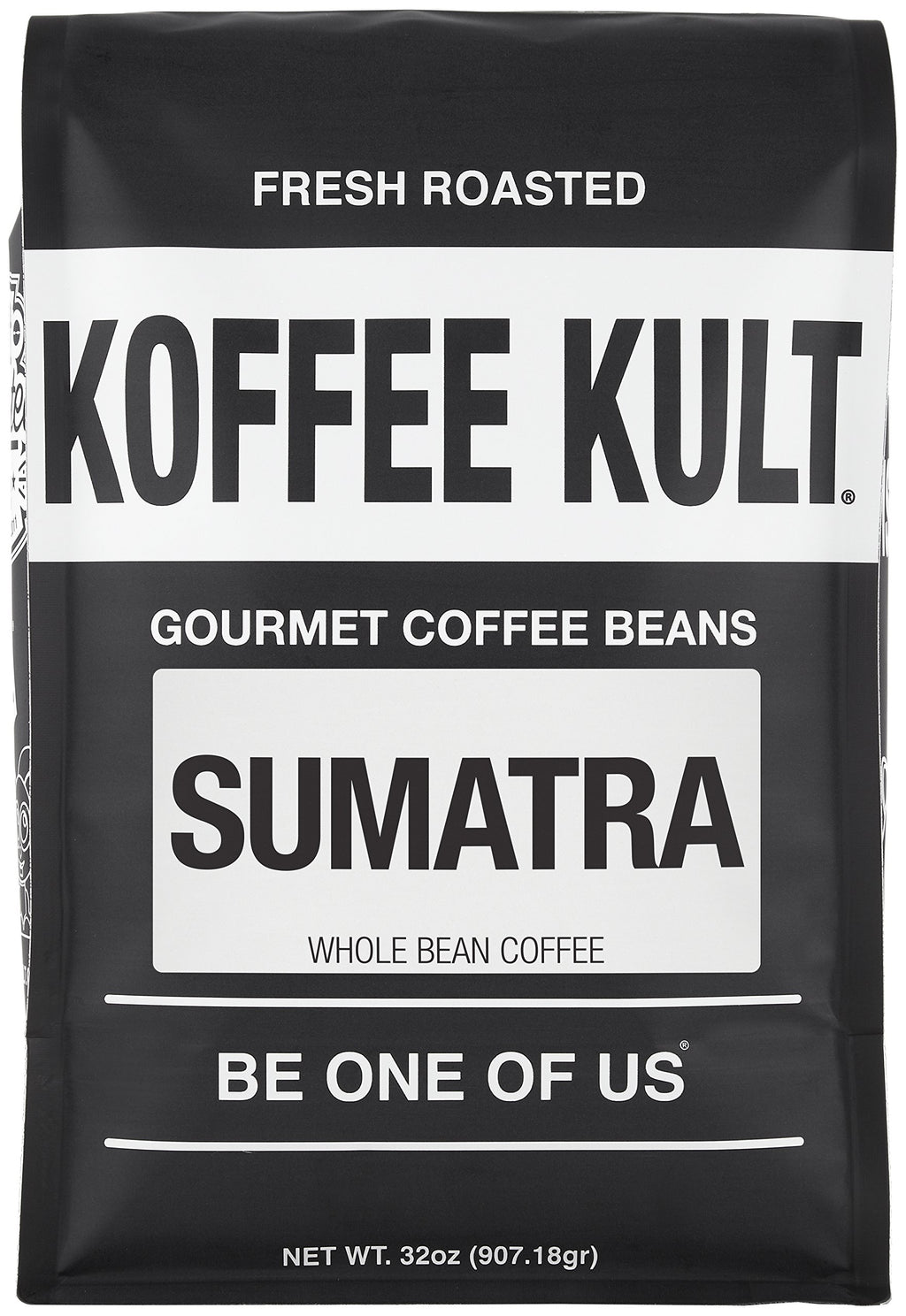 Koffee Kult Dark Roast Whole Bean Coffee - Small Batch 100% Arabica Gourmet Blend, Smooth and Well Balanced Artisan Roasted in 32oz Resealable Package