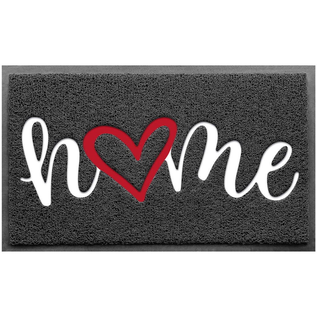 Door Mat (30"x17.5",Black), Welcome Mat Low Profile Front Doormat Floor Mat Non Slip Rugs for Entryway, Patio, High Traffic Areas