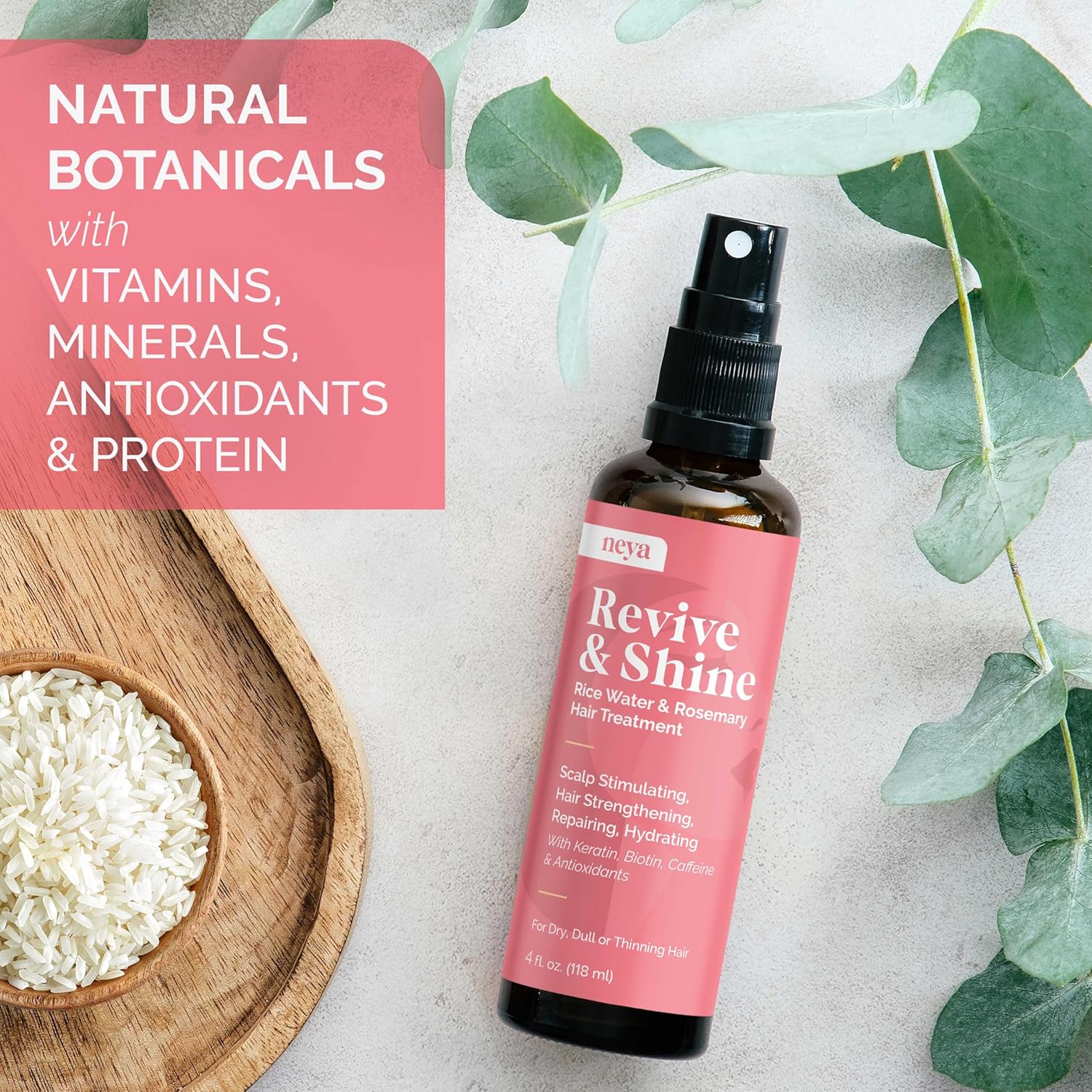 neya Revive & Shine Rice Water and Rosemary Hair Treatment