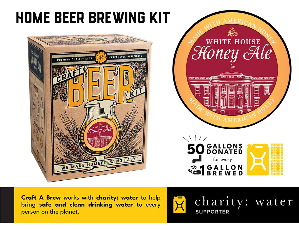 Craft A Brew - American Pale Ale - Beer Making Kit - Make Your Own Craft Beer - Complete Equipment and Supplies - Starter Home Brewing Kit - 1 Gallon