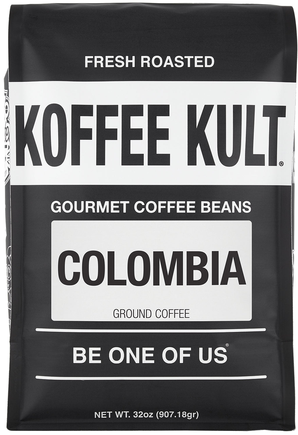 Koffee Kult Dark Roast Whole Bean Coffee - Small Batch 100% Arabica Gourmet Blend, Smooth and Well Balanced Artisan Roasted in 32oz Resealable Package