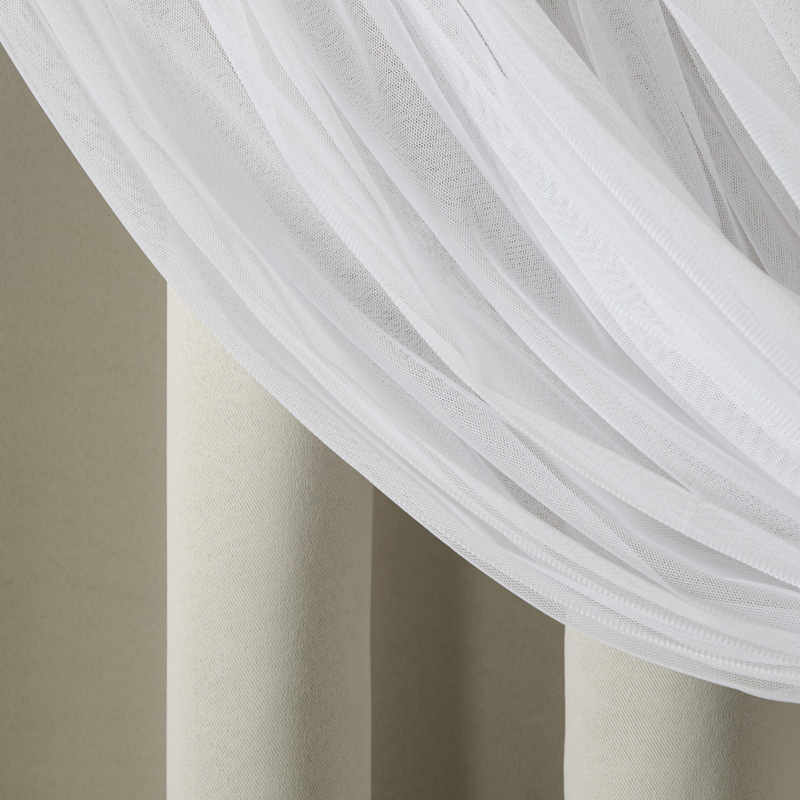 TOWN & COUNTRY LUXE Talia Double Layer Indoor Curtains, Sheer and Room Darkening Blackout, Grommet Top, Energy Efficient, 2-Pack Set, 52"x84", Rose Blush