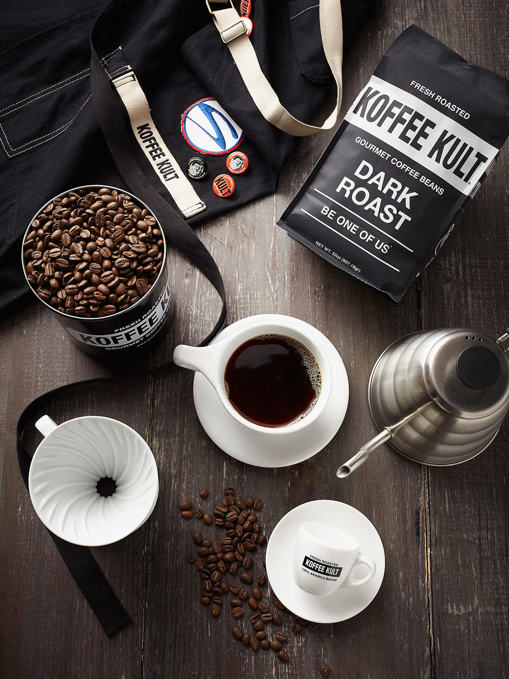 Koffee Kult Koffee Kult Medium Roast Smooth and Flavorful Ground Coffee - Perfect for a Relaxing Cup Anytime (Medium Roast, 32oz)