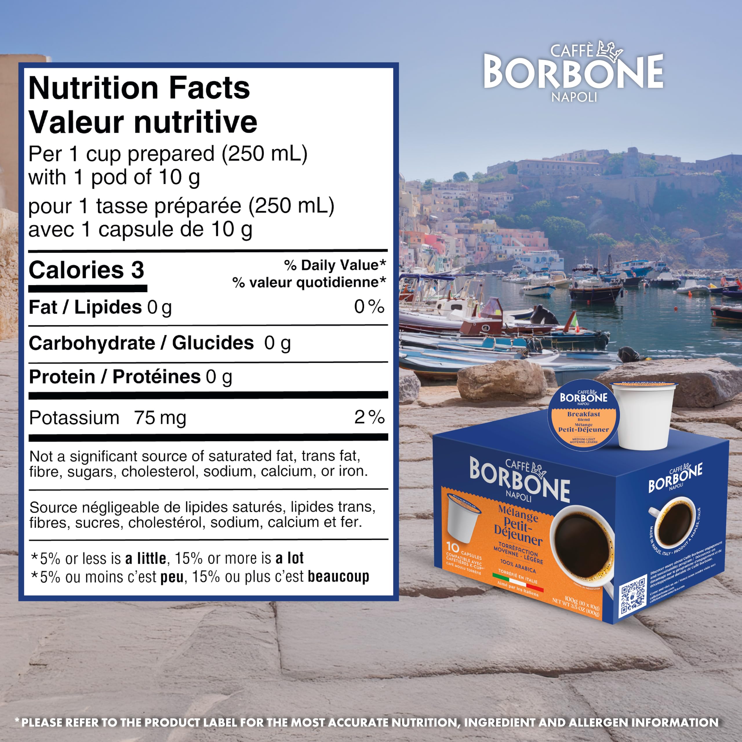 Caffè Borbone Italian Roast Coffee (60 Count) – Medium Dark Roast, Arabica & Robusta Blend, Roasted in Italy for a Bold, Smooth Taste – Single Serve Coffee Pods Compatible with K-Cup Brewers