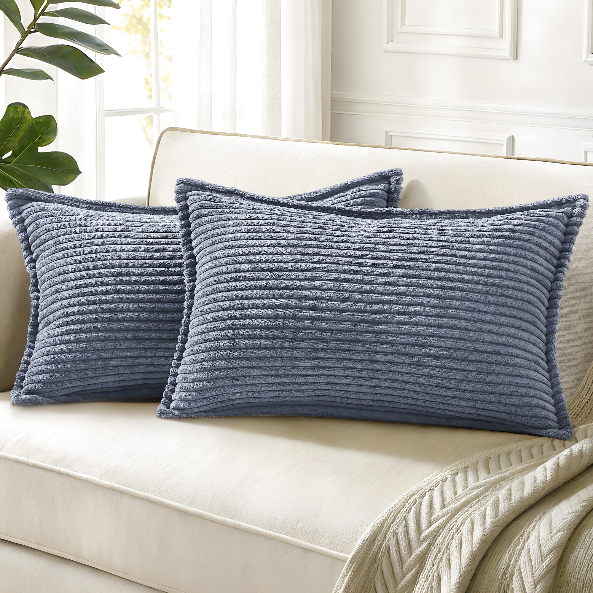 Cream White Throw Pillow Covers
