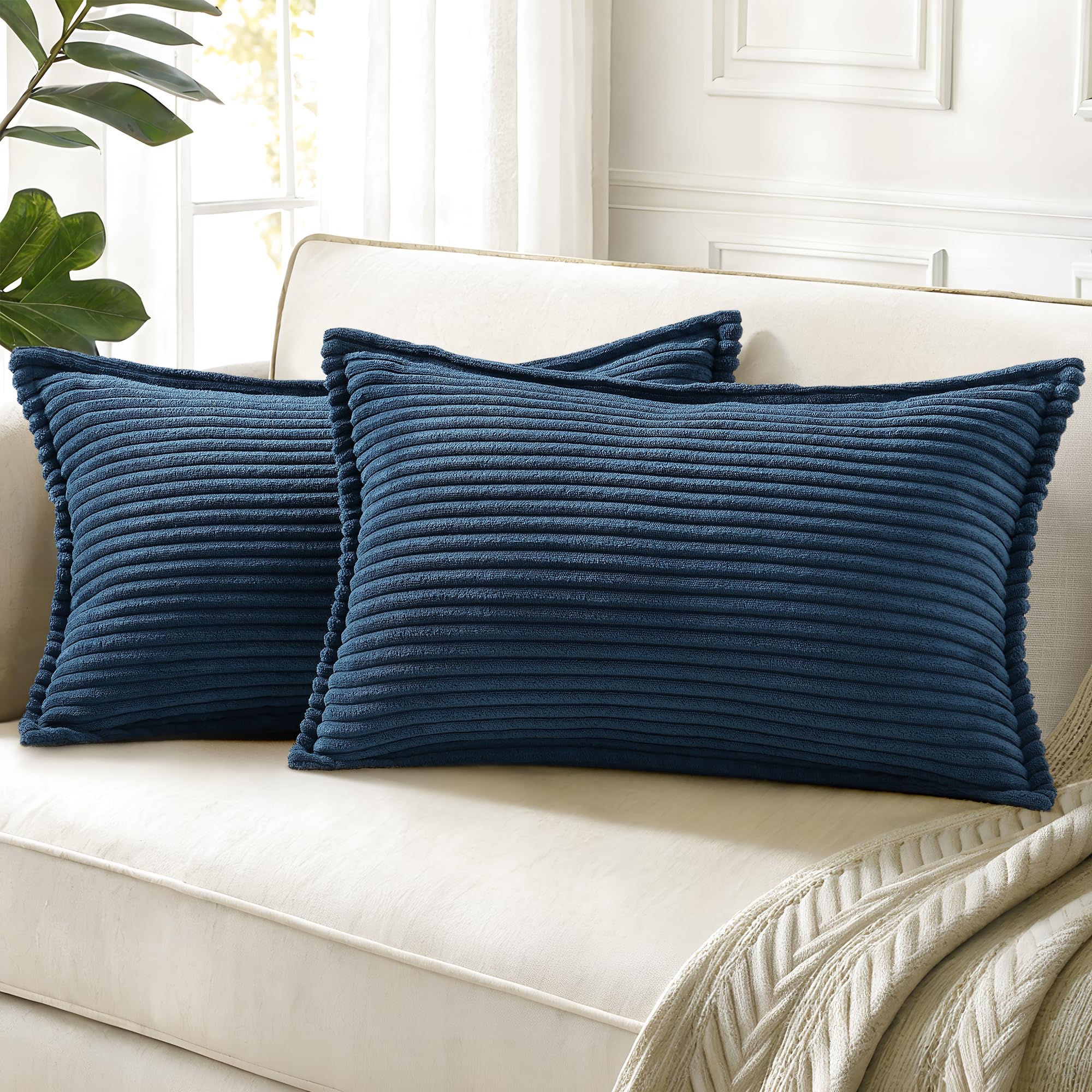 Cream White Throw Pillow Covers