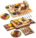 3 Side Acacia Wood Charcuterie Boards Gift Set Bundle