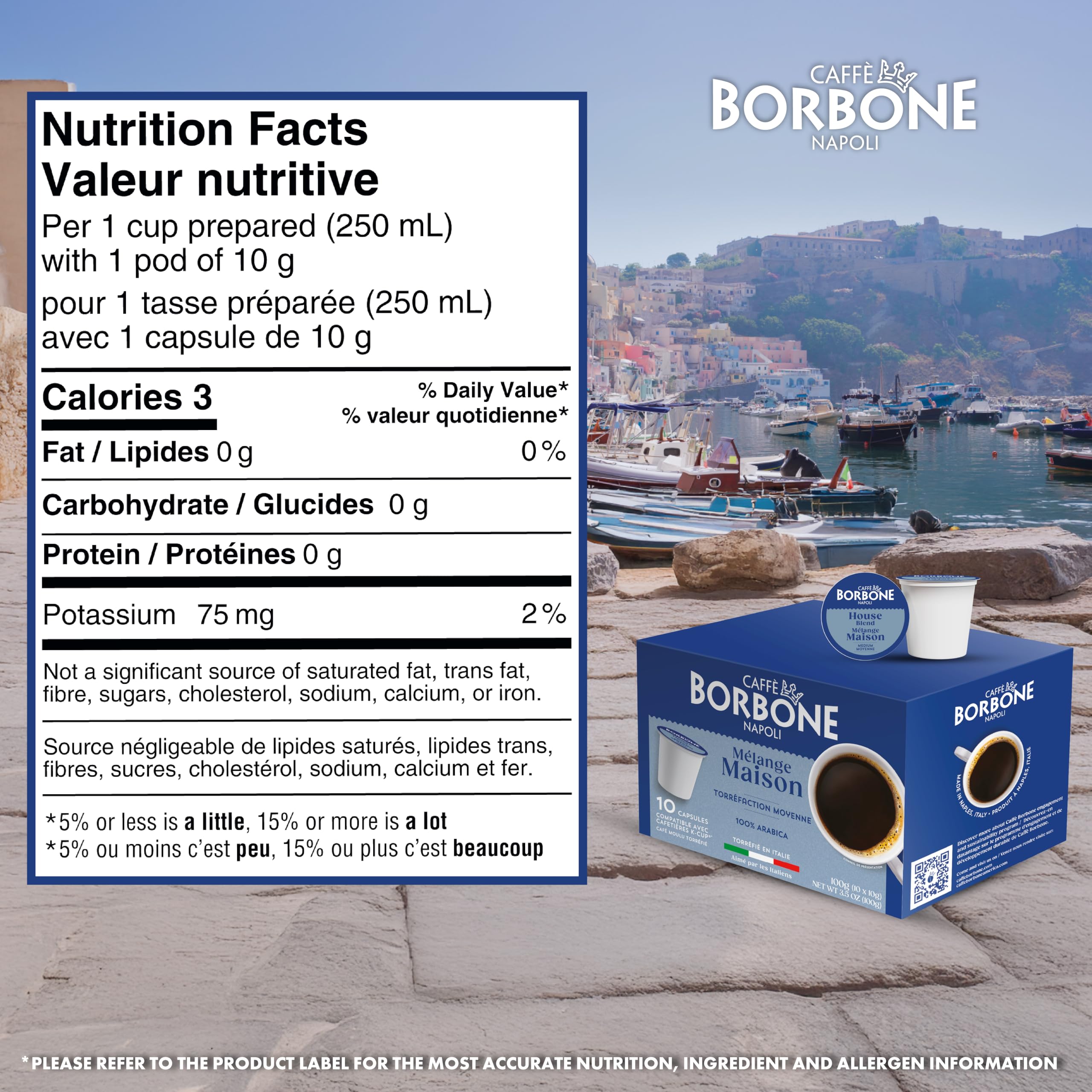Caffè Borbone Italian Roast Coffee (60 Count) – Medium Dark Roast, Arabica & Robusta Blend, Roasted in Italy for a Bold, Smooth Taste – Single Serve Coffee Pods Compatible with K-Cup Brewers