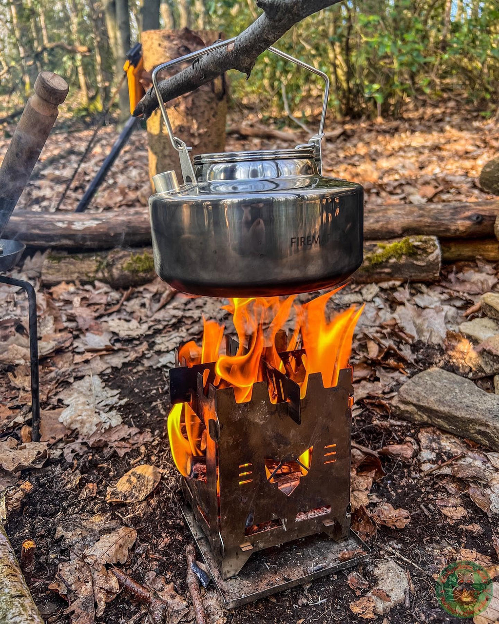Fire-Maple Antarcti Portable 1.2 Liter Lightweight Stainless Steel Camping Kettle | Durable and Portable Camp Tea Pot | Ideal for Bushcraft and Outdoor Campfire Use