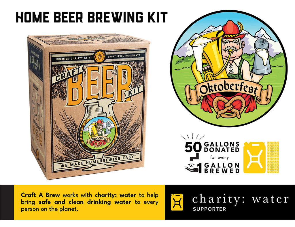 Craft A Brew - American Pale Ale - Beer Making Kit - Make Your Own Craft Beer - Complete Equipment and Supplies - Starter Home Brewing Kit - 1 Gallon