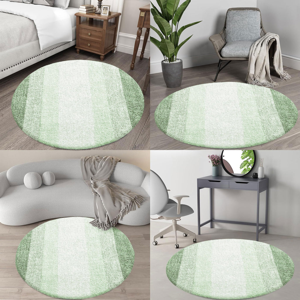OLANLY 30-inch Round Bathroom Rugs, Extra Soft and Absorbent Microfiber Bath Rugs, Quick Dry Machine Washable Bath Mats for Bathroom Floor, Tub and Shower, Home Decor Accessories, Grey